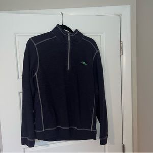 Tommy Bahama navy quarter zip